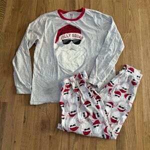PJ Place Christmas Glow In The Dark Pajamas Jolly Squad Size Small Santa…